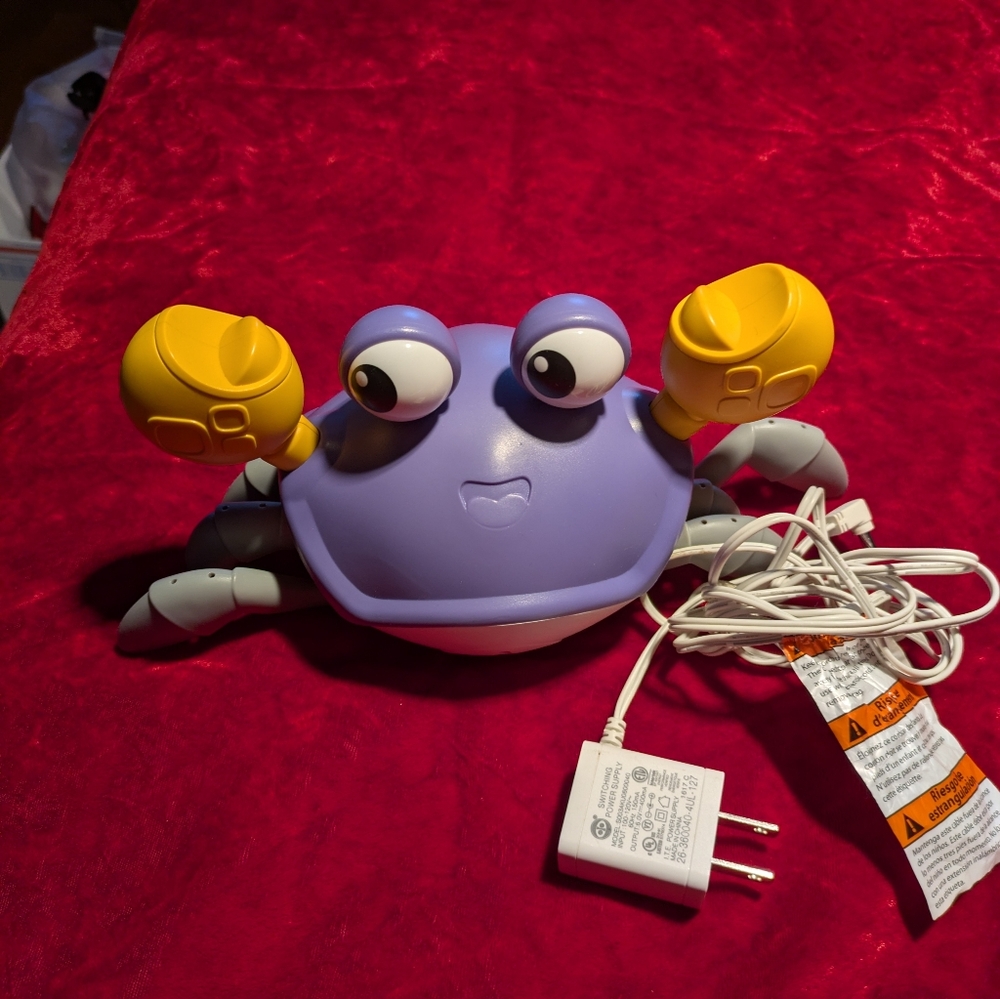 Purple and Yellow Crab Toy